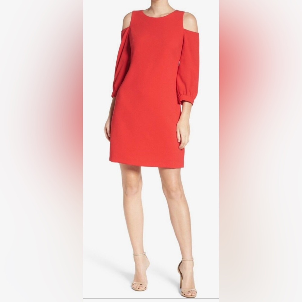 Orange/Red Eliza J Dress Size: 2P